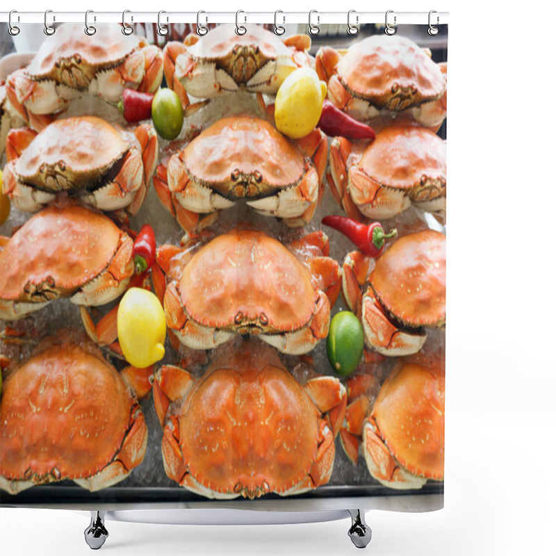 Personality  Dungeness Crab Shower Curtains