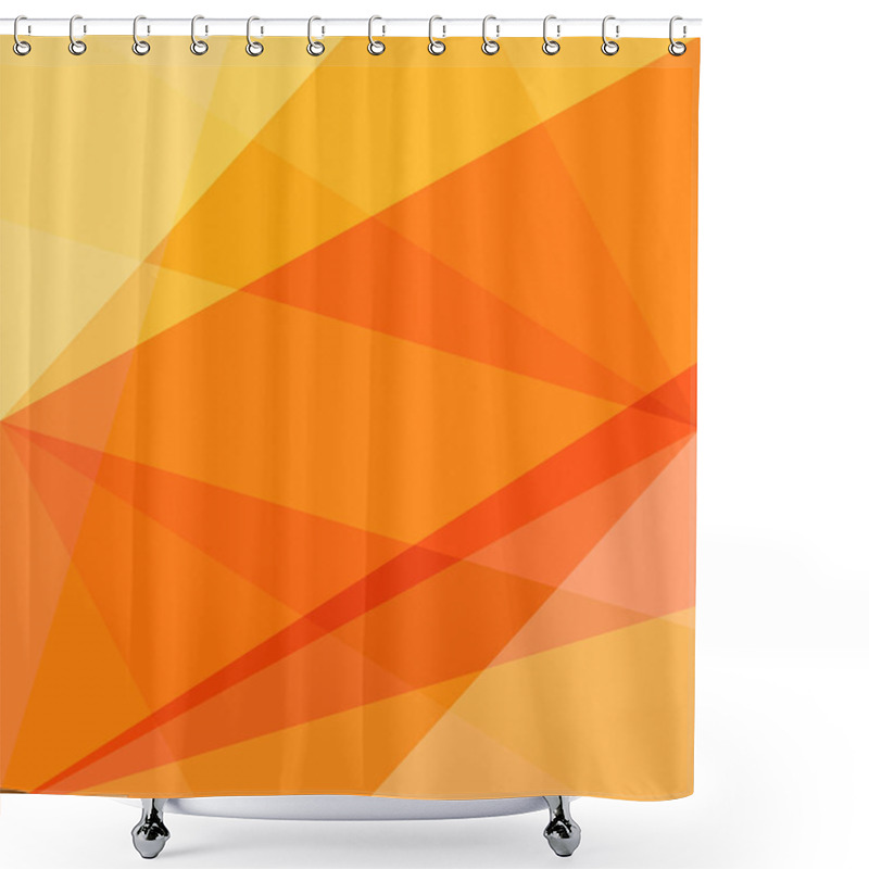 Personality  Geometric Polygonal Pattern Shower Curtains