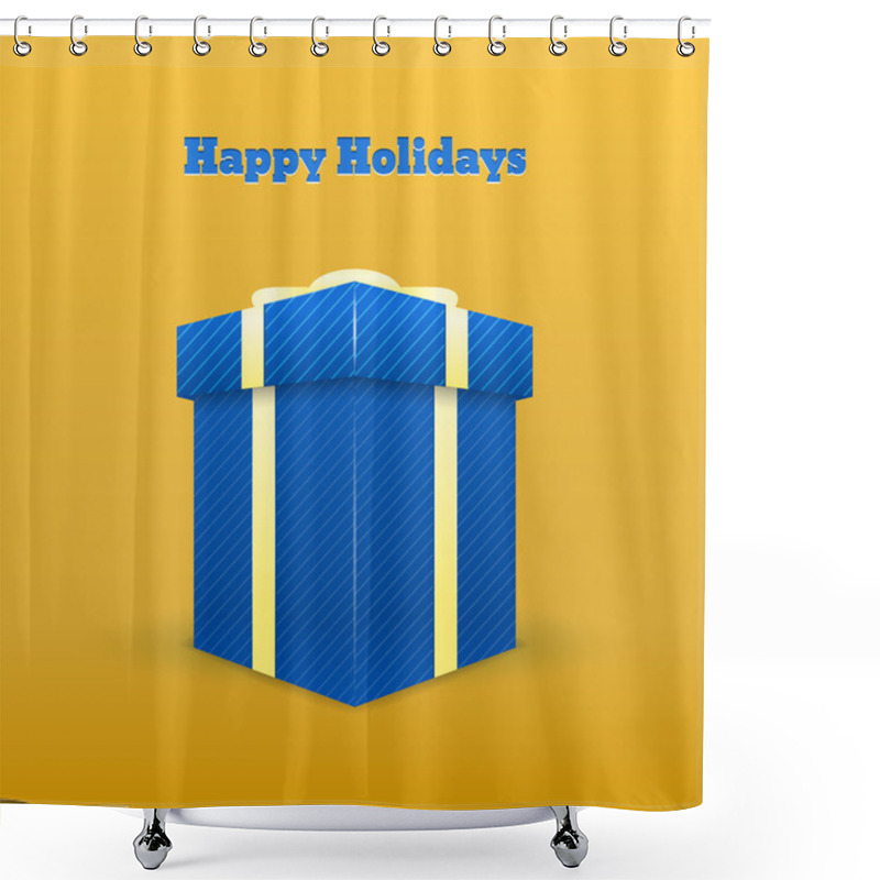 Personality  Gift Greeting Card - Happy Holiday. Shower Curtains