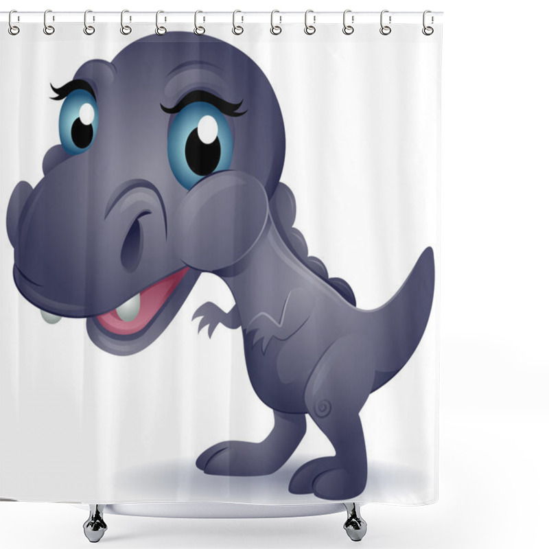 Personality  Baby Tyrannosaurus Rex Shower Curtains