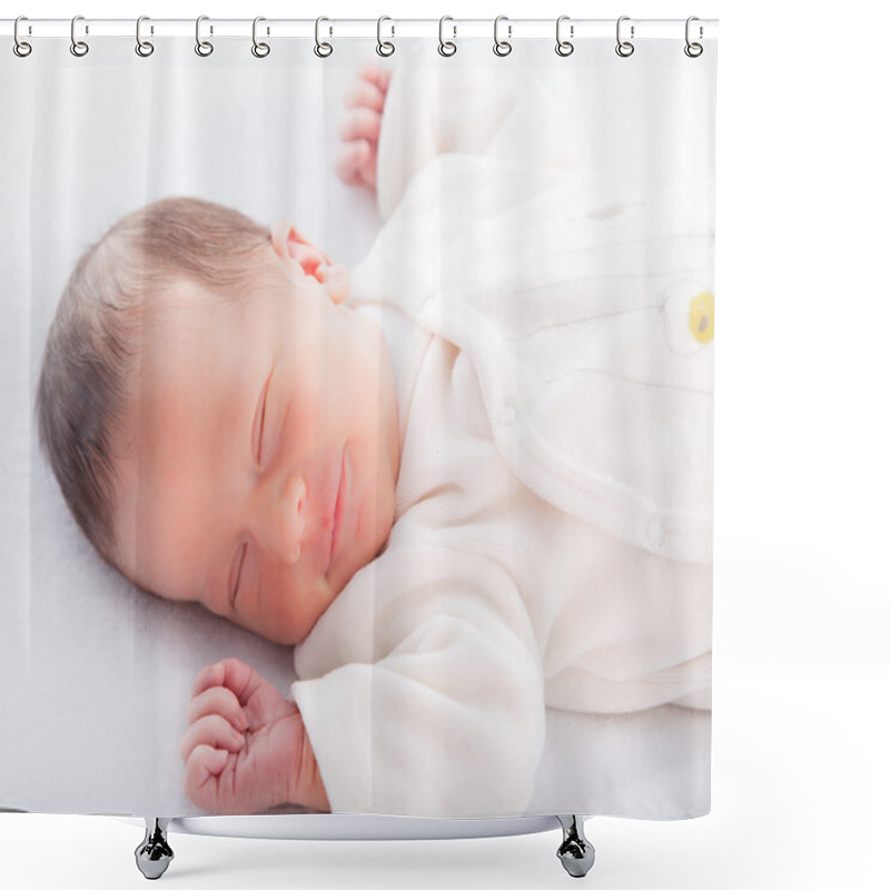 Personality  Infant Sleeping In Bed Shower Curtains