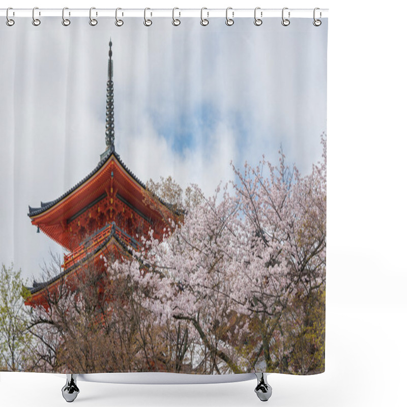 Personality  Kyoto, Japan At Kiyomizu-dera Temple In The Spring Shower Curtains