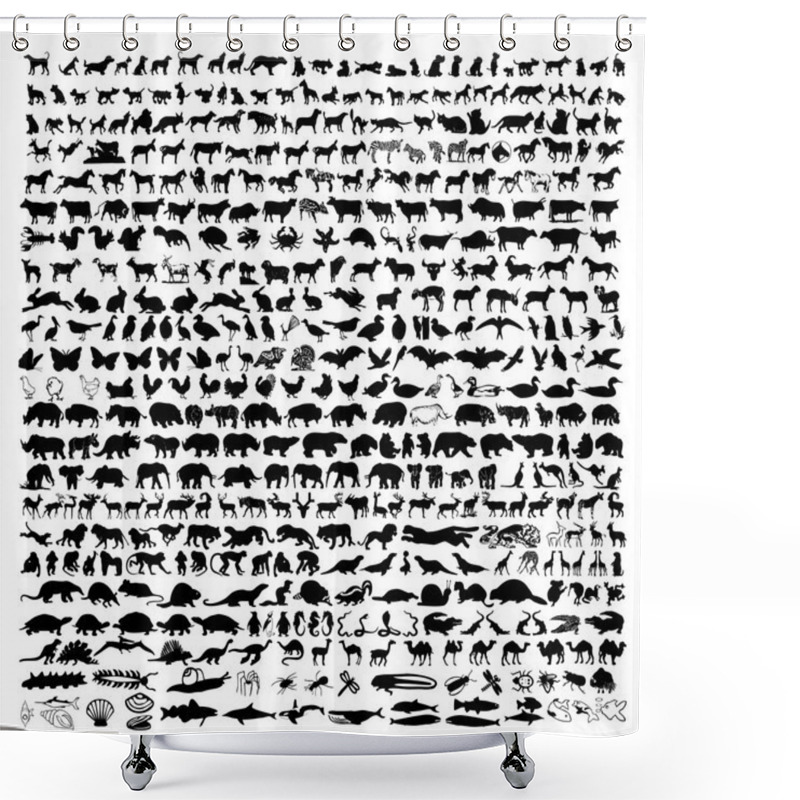 Personality  Animal Silhouettes Shower Curtains