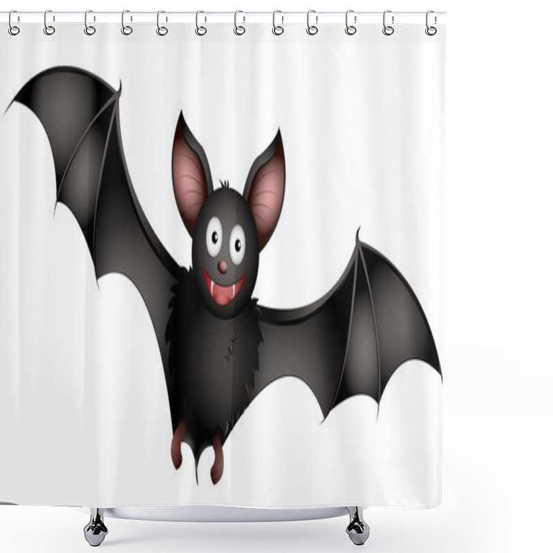 Personality  Cartoon Bat Shower Curtains