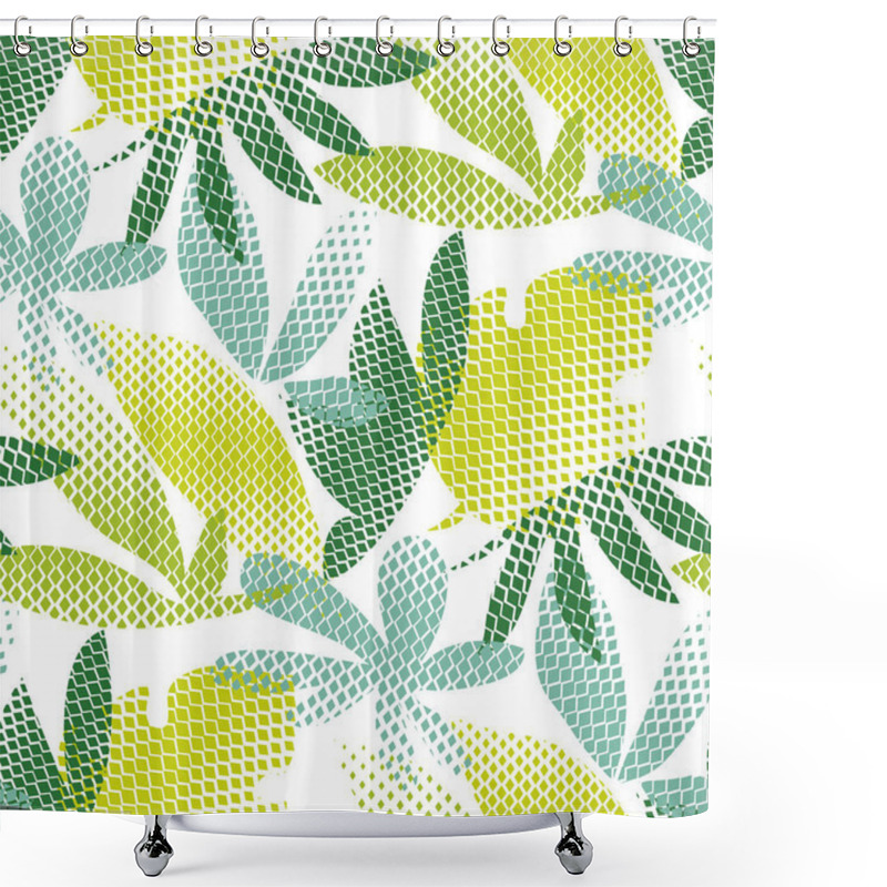 Personality  Tropical Leaves Seamless Pattern Shower Curtains