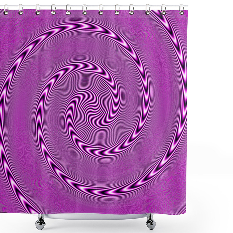 Personality  Optical Illusion Shower Curtains