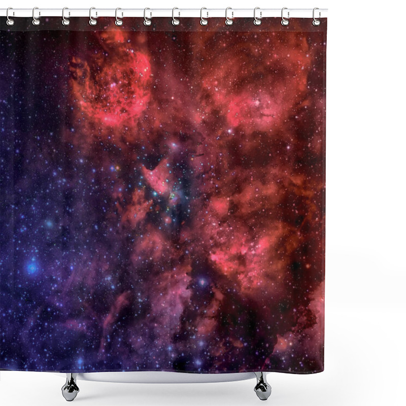 Personality  Beautiful Nebula, Stars And Galaxies. Shower Curtains