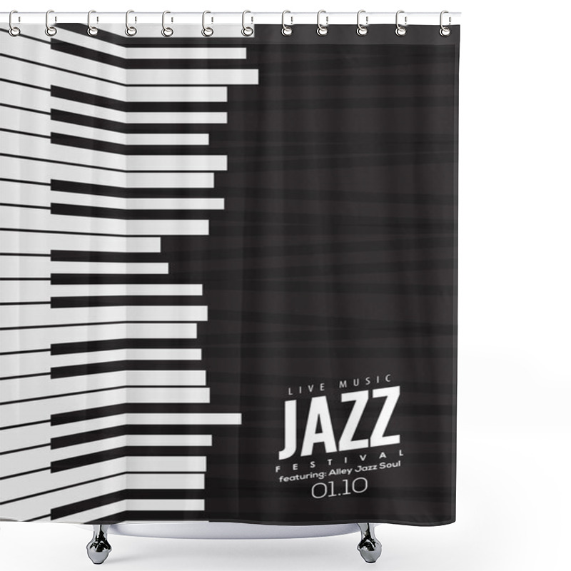 Personality  Music Poster Template Shower Curtains