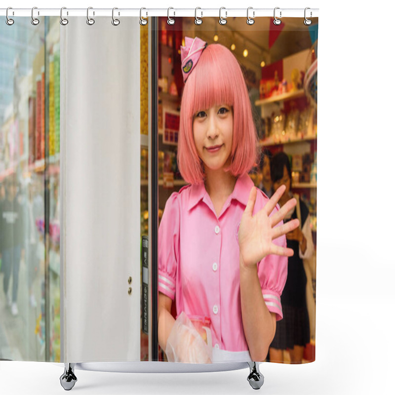 Personality  Cosplay Girl In Harajuku, Japan Shower Curtains