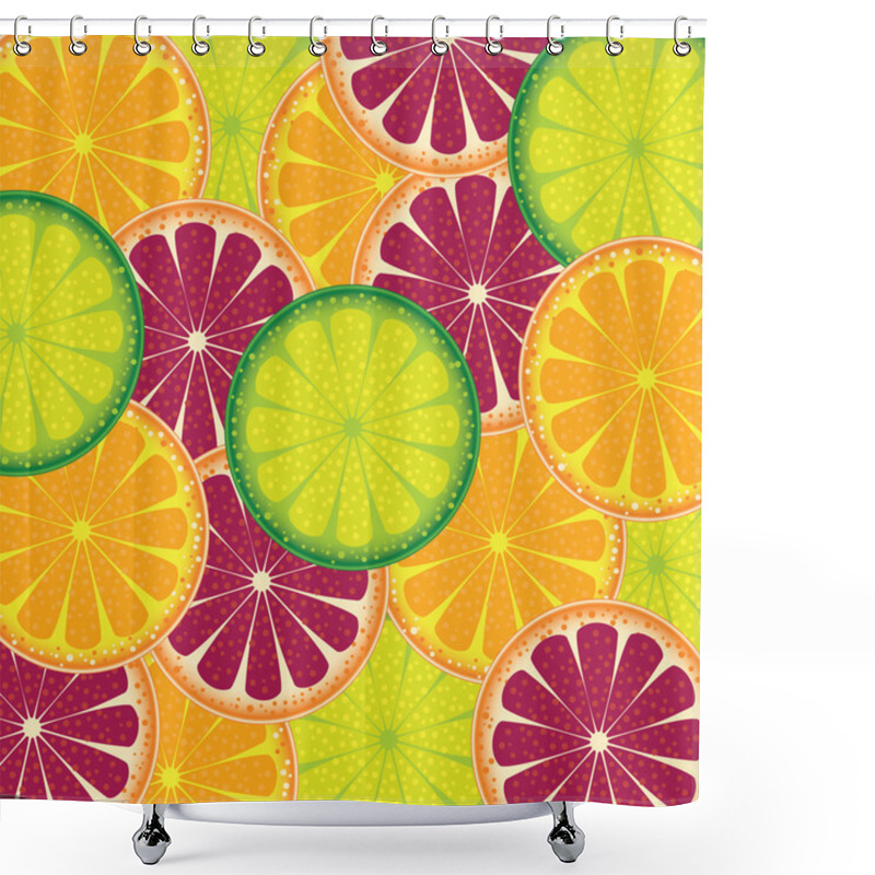 Personality  Fruit Pattern Shower Curtains