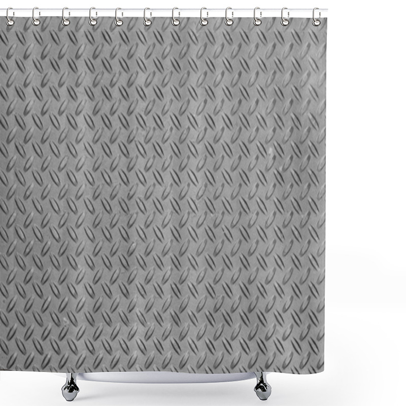 Personality  Gray Metallic Background Shower Curtains