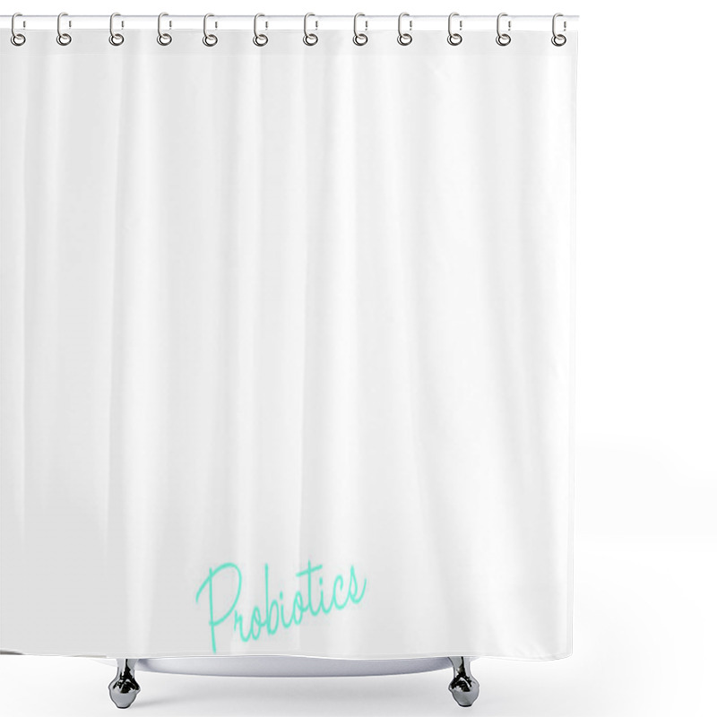 Personality  Probiotics Word Cloud Shower Curtains