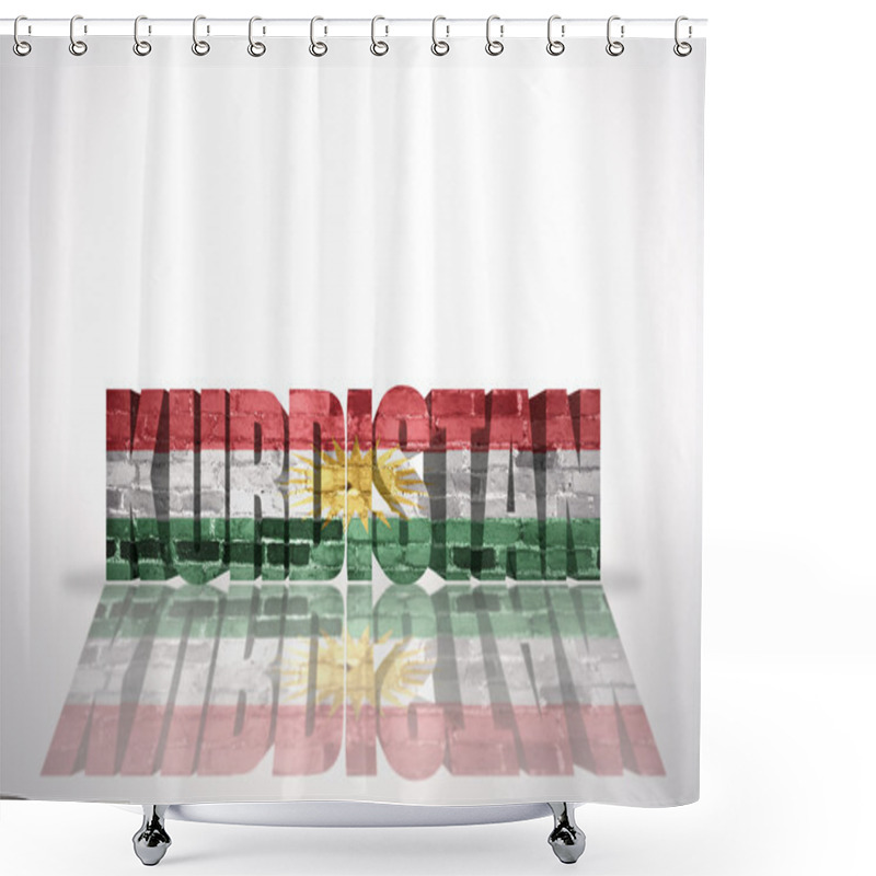 Personality  Word Kurdistan On The White Background Shower Curtains