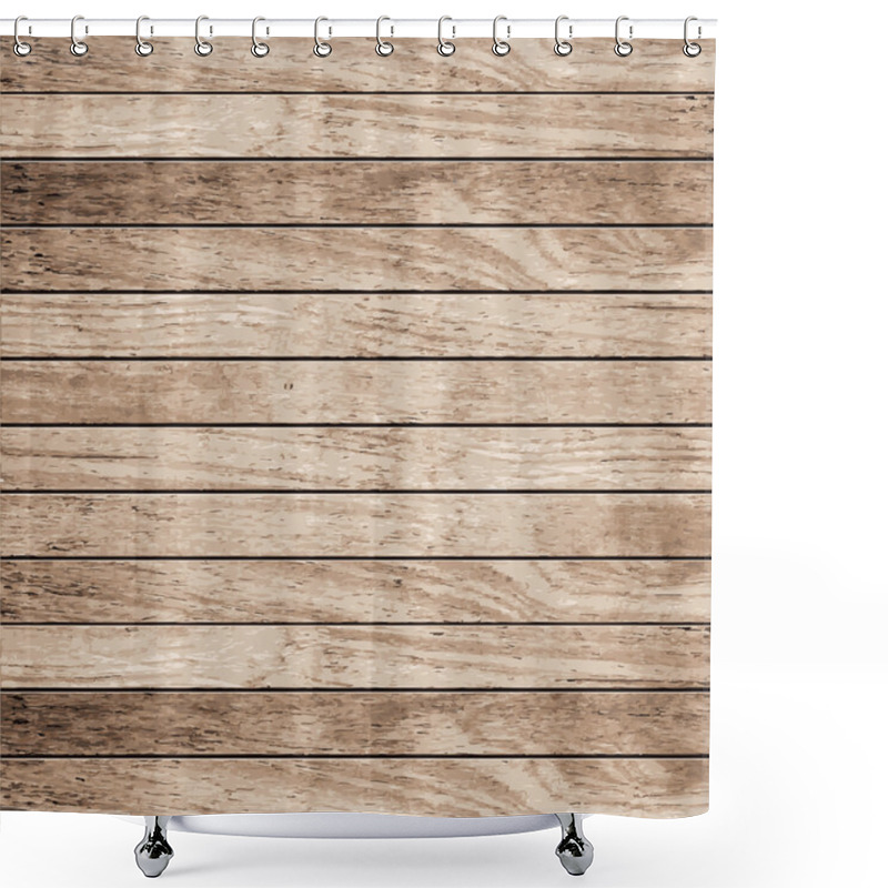 Personality  Vector Wood Plank Background Shower Curtains