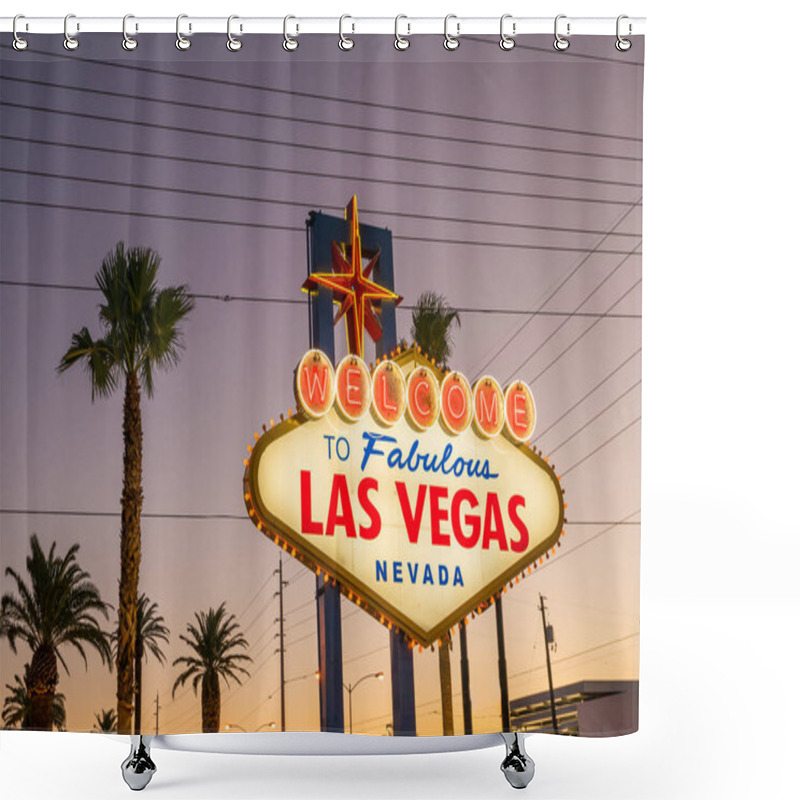 Personality   The Welcome To Fabulous Las Vegas Sign In Las Vegas, Nevada USA Shower Curtains