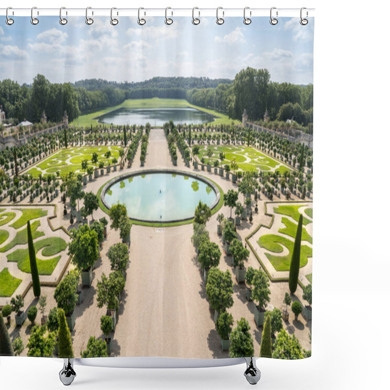 Personality  Gardens Of Versailles Palace In Paris, France Shower Curtains