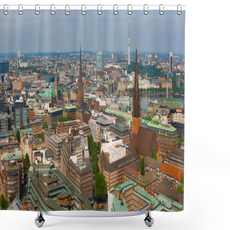 Personality  View Of Hamburg Shower Curtains