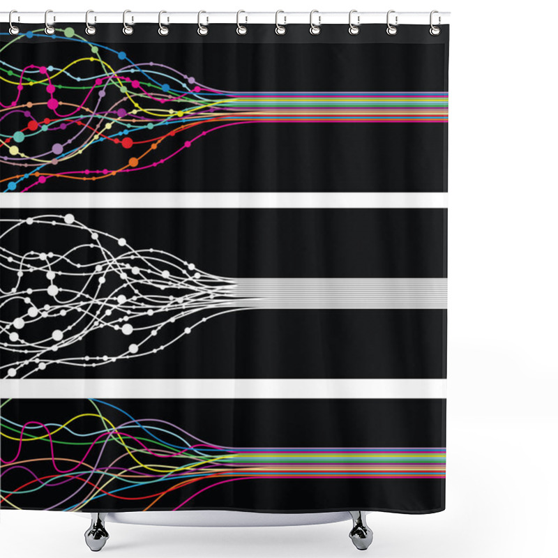 Personality  Abstract Background Shower Curtains