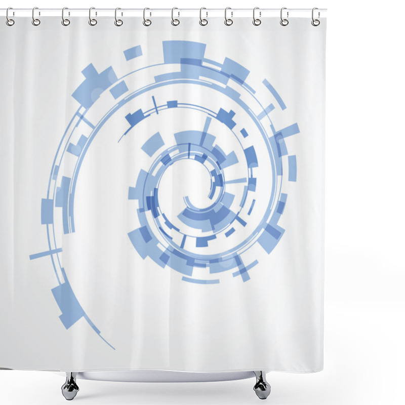 Personality  Abstract Background From Blue Squares Shower Curtains