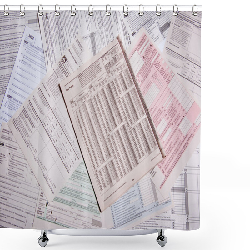 Personality  Tax Forms Shower Curtains