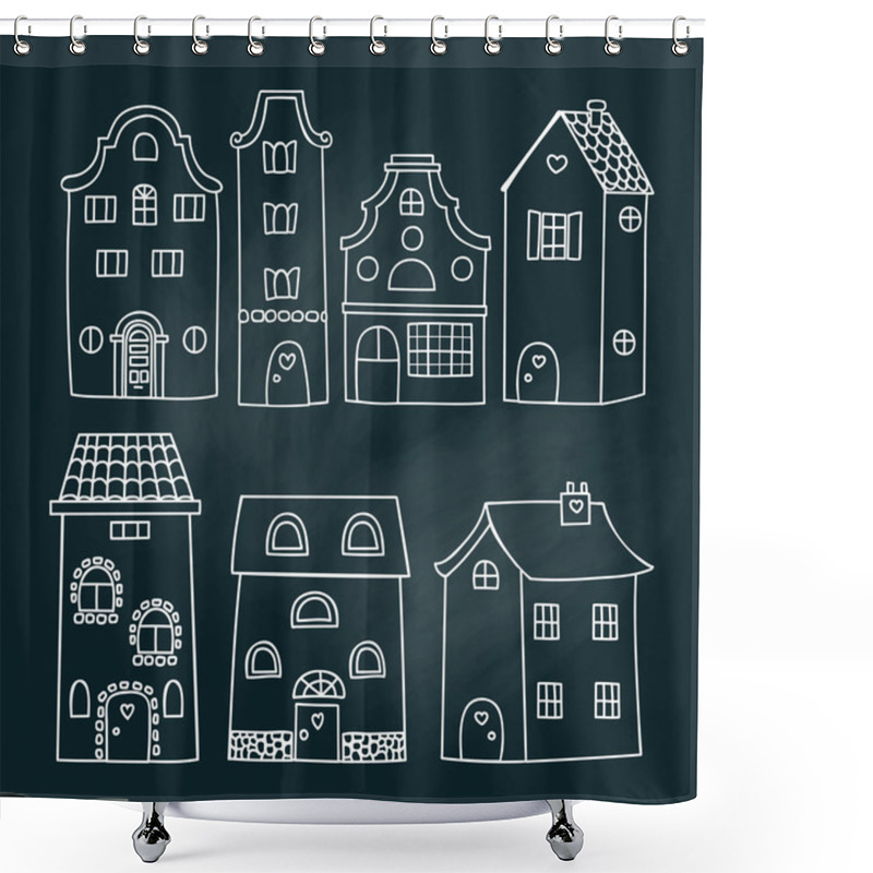 Personality  Set Of European House Shower Curtains