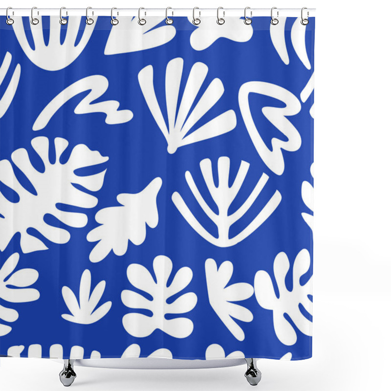 Personality  Tremdy Pattern  Background With Abstract Floral And Leaf Patterns Shower Curtains