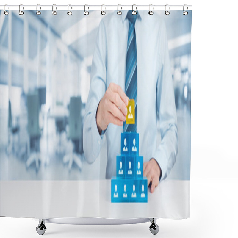 Personality  Human Resources And CEO Concept Shower Curtains