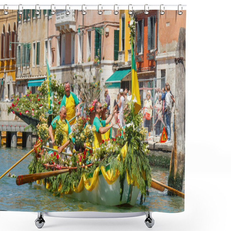 Personality  Italy. Venice. Vogalonga Regatta. Shower Curtains