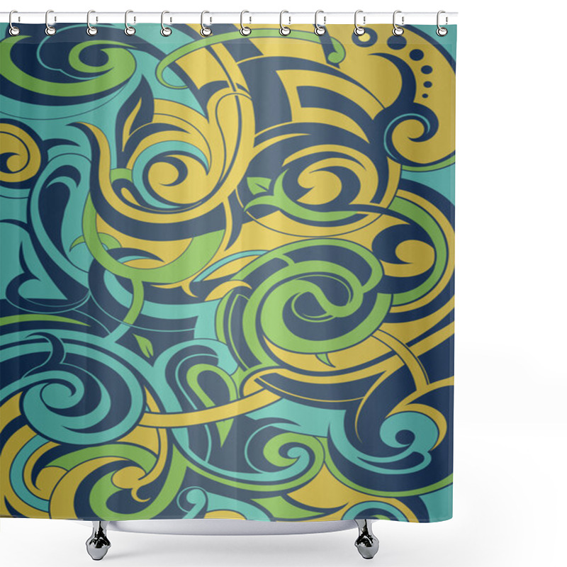 Personality  Underwater Abstraction Shower Curtains