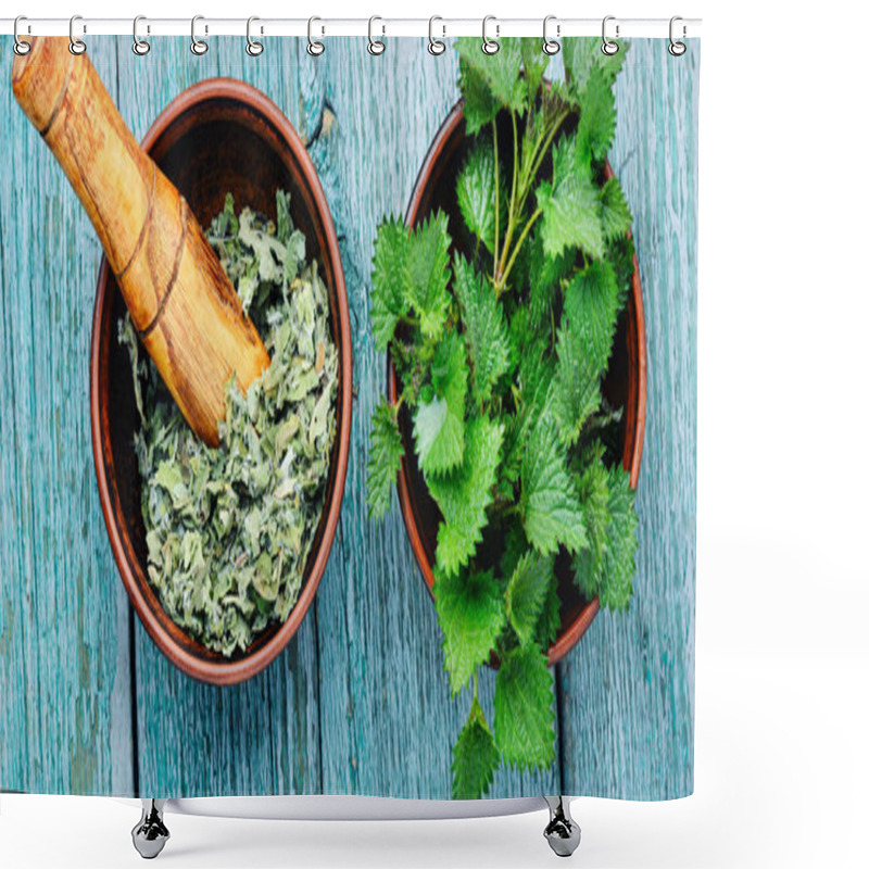 Personality  Stinging Nettles,urtica Medical Herb Shower Curtains