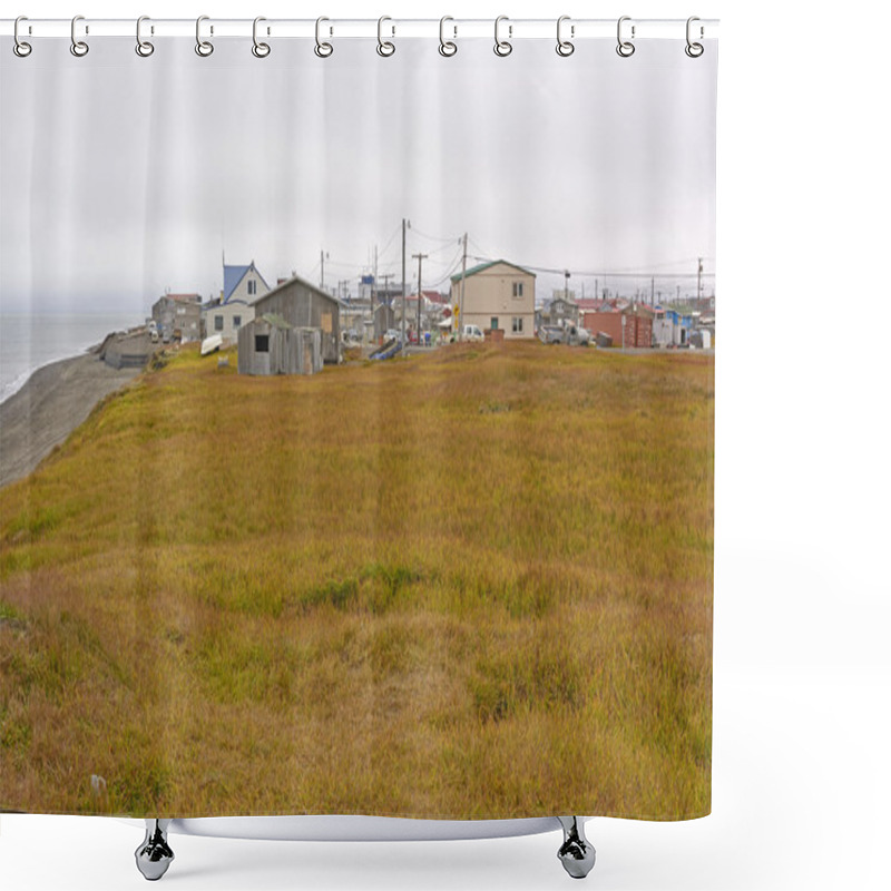 Personality  View Of An Arctic Village Shower Curtains