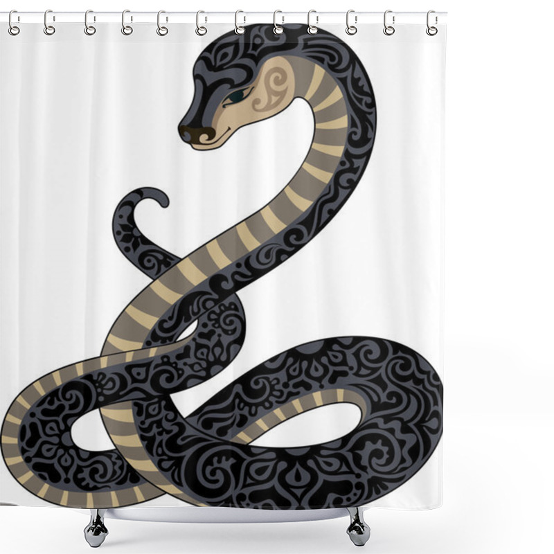 Personality  Beautiful Snake Shower Curtains