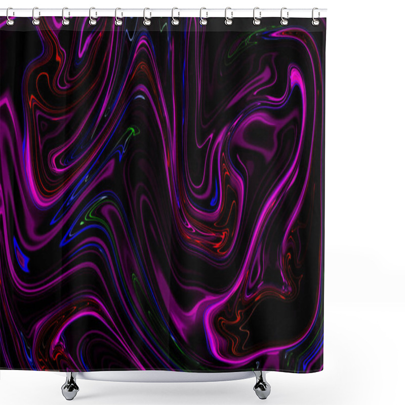 Personality  Beautiful Liquid Wave Background. Trendy Modern Design. Applicable For Placards, Banners, Flyers, Presentations, Cover Shower Curtains