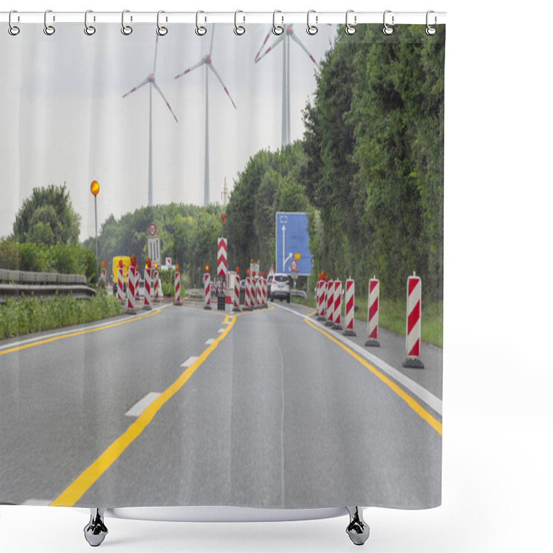 Personality  Highway Scenery In Southern Germany Shower Curtains