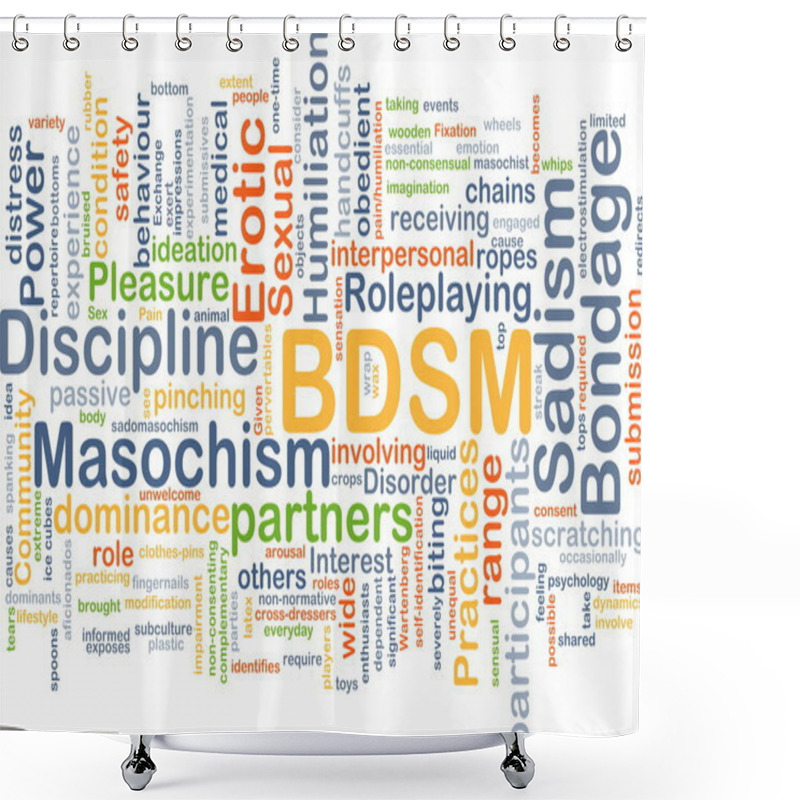 Personality  BDSM Background Concept Shower Curtains