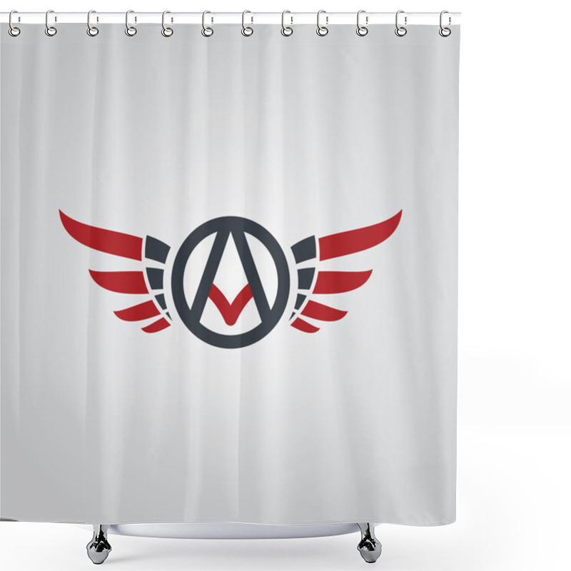 Personality  Aviator Symbol Logo Shower Curtains