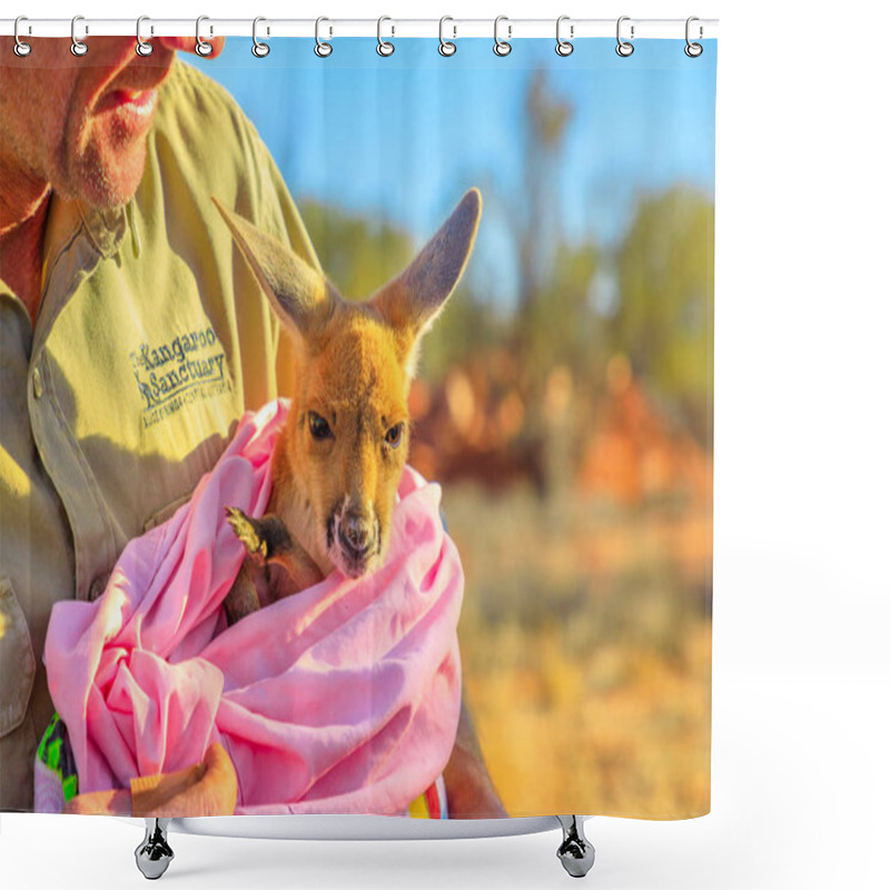 Personality  Kangaroo Sanctuary Alice Springs Shower Curtains