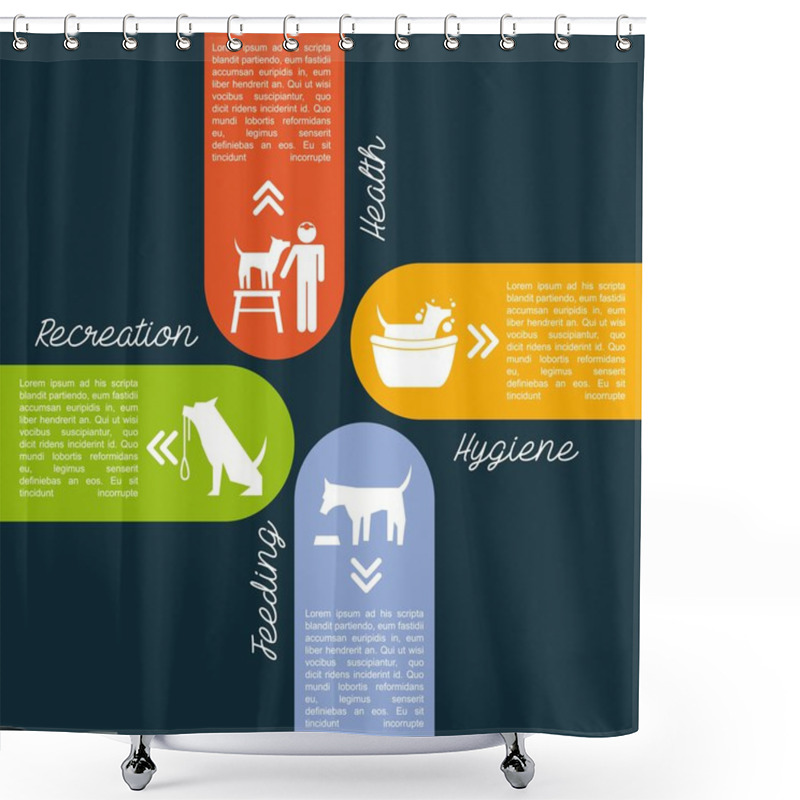 Personality  Domestic Animals  Design Shower Curtains