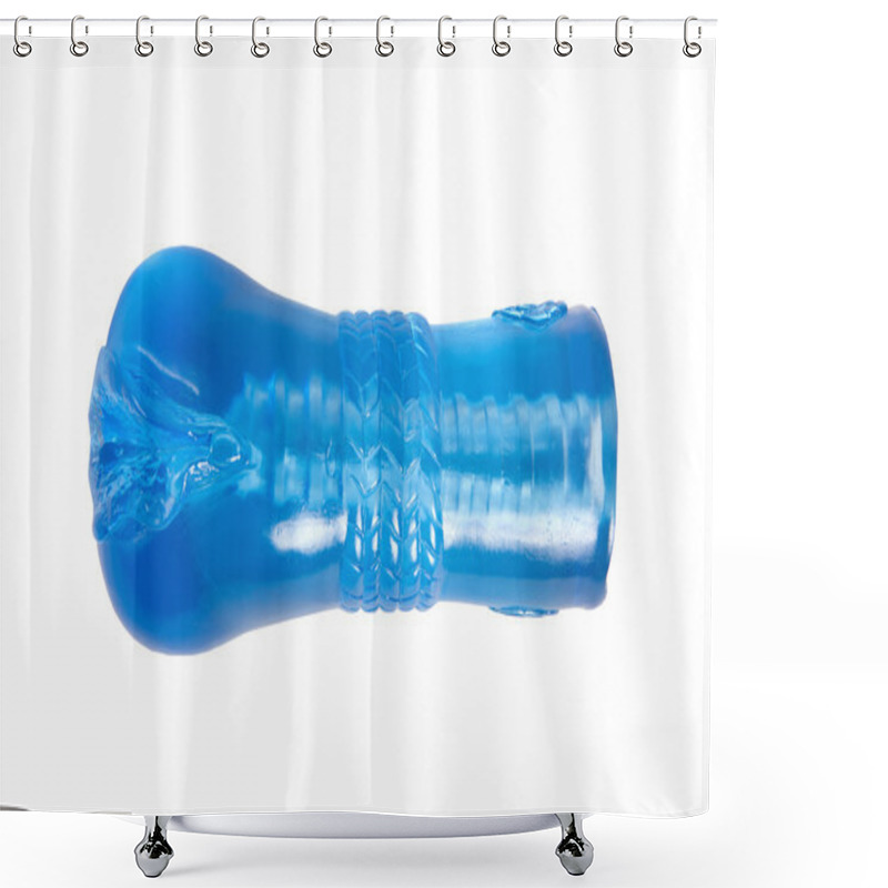 Personality  Blue Sex Toy For Man Shower Curtains