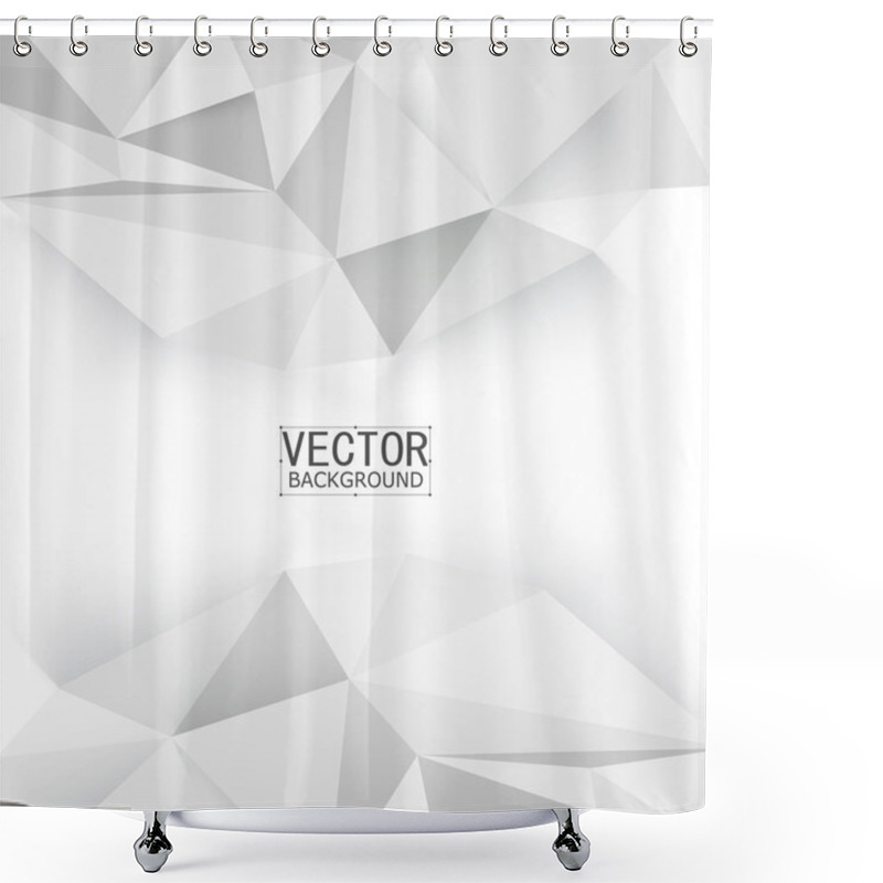 Personality  Abstract Polygon Triangles. Shower Curtains