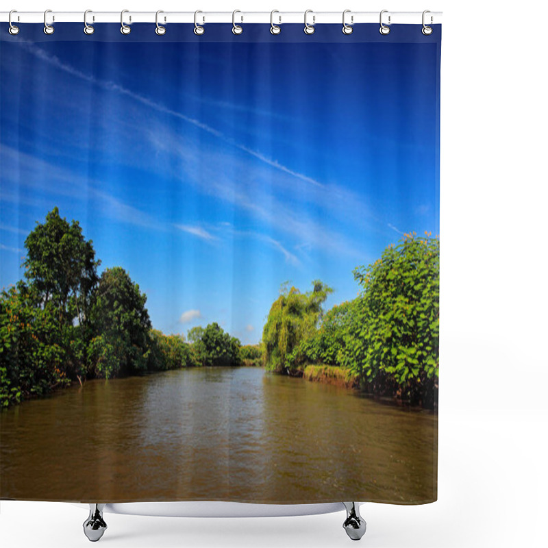 Personality  Beautiful River Landscape  Shower Curtains