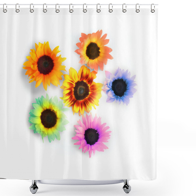 Personality  Abstract Sunflowers Shower Curtains