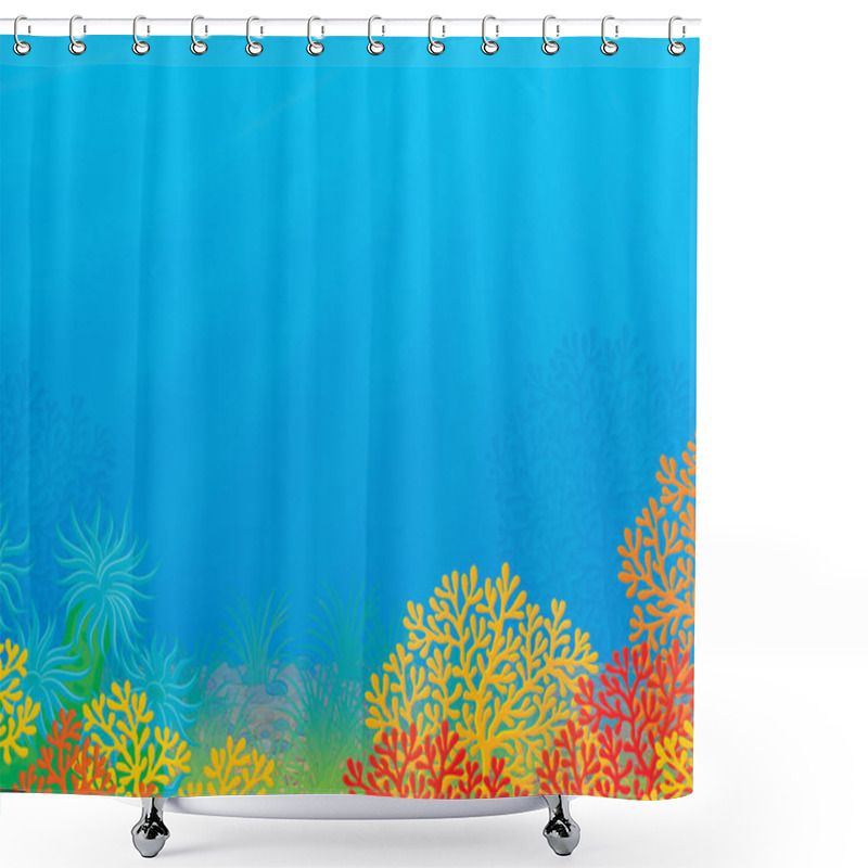 Personality  Tropical Coral Reef Shower Curtains