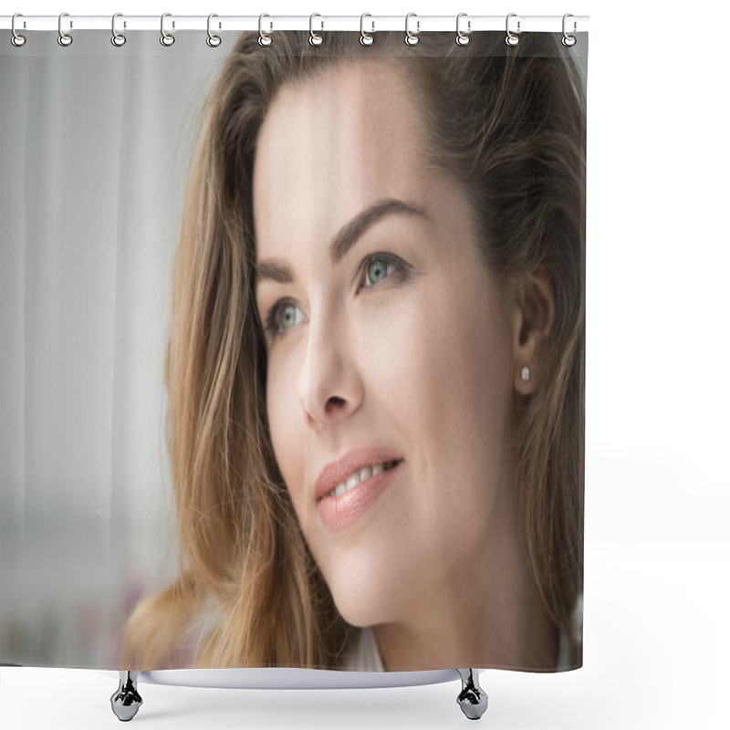 Personality  Beautiful Blonde Woman Shower Curtains