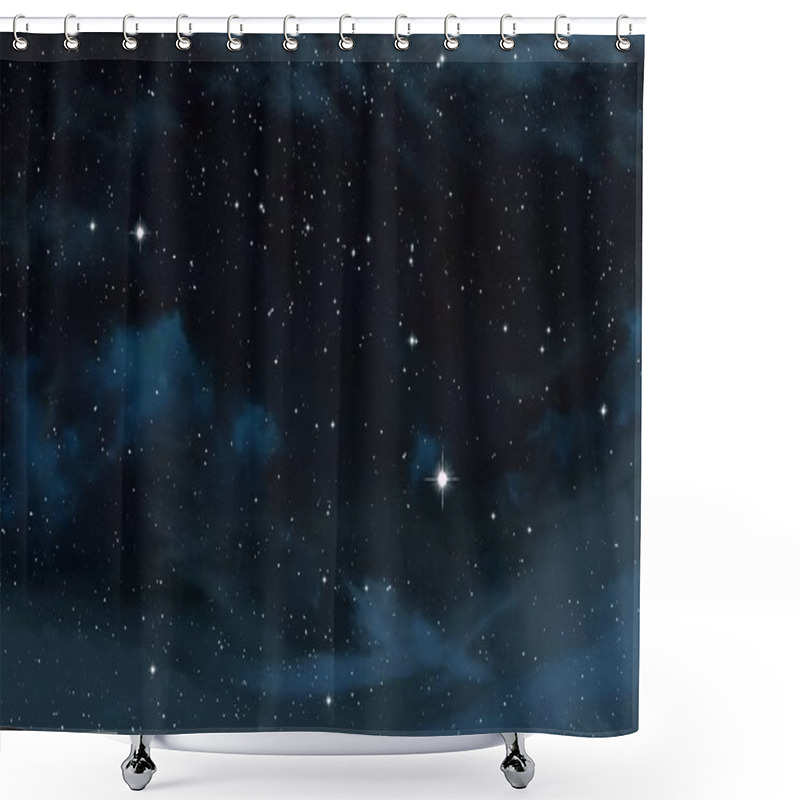 Personality  Abstract Space Dark Background   Shower Curtains