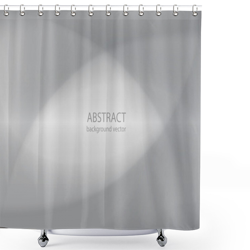 Personality  Grey Smooth Twist Light Lines Background.vector Shower Curtains