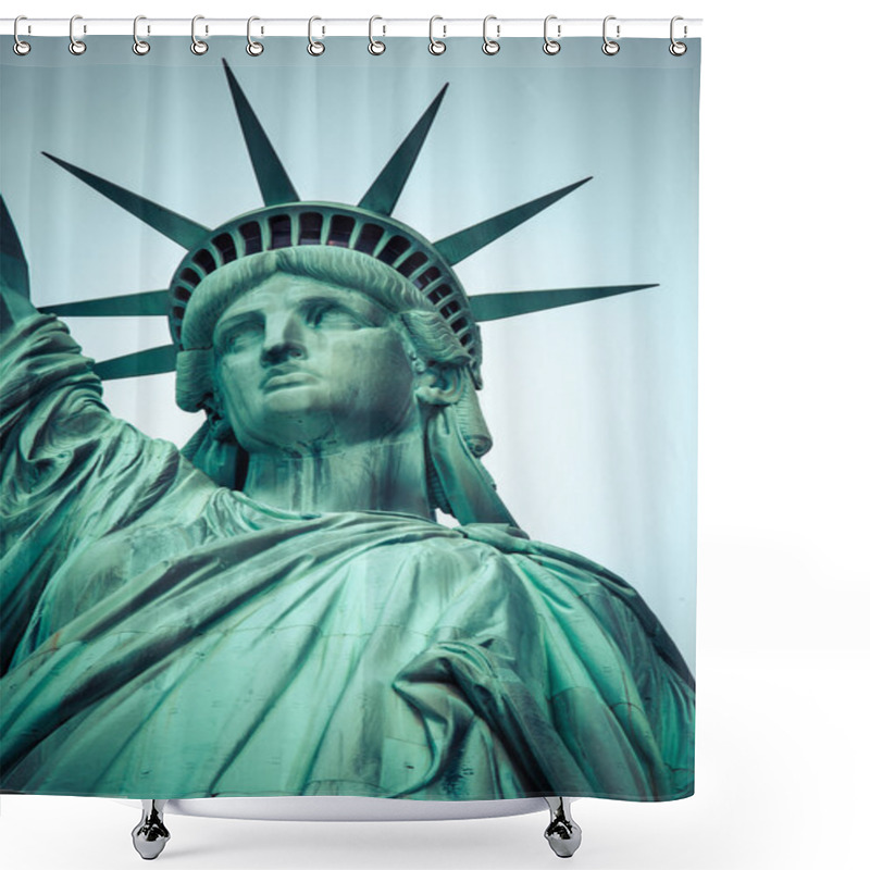 Personality  The Statue Of Liberty At New York City  Shower Curtains