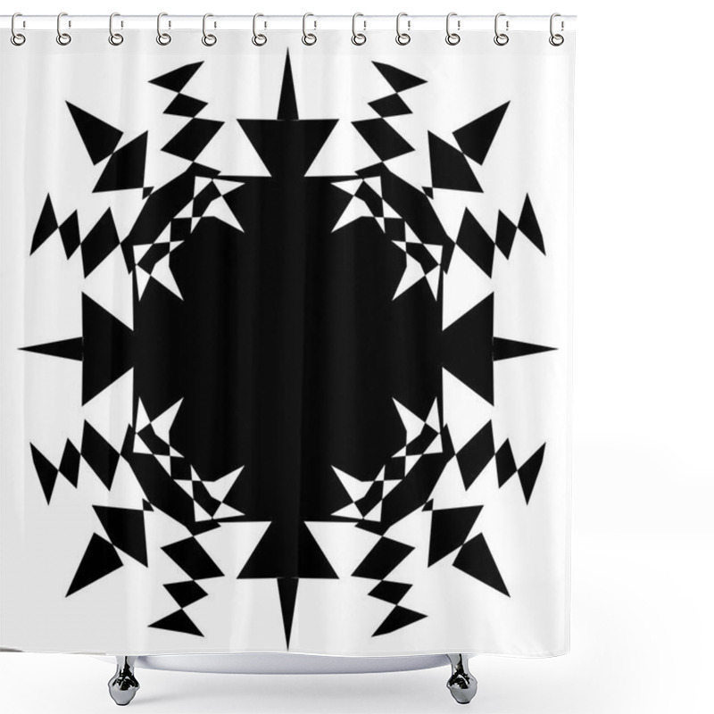 Personality  Geometric Square Shape Shower Curtains