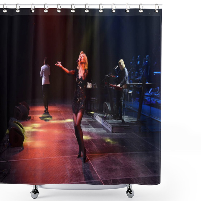 Personality  Singer Kristina Orbakaite Shower Curtains