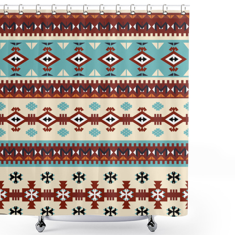 Personality  Ethnic Tribal Seamless Pattern . Shower Curtains